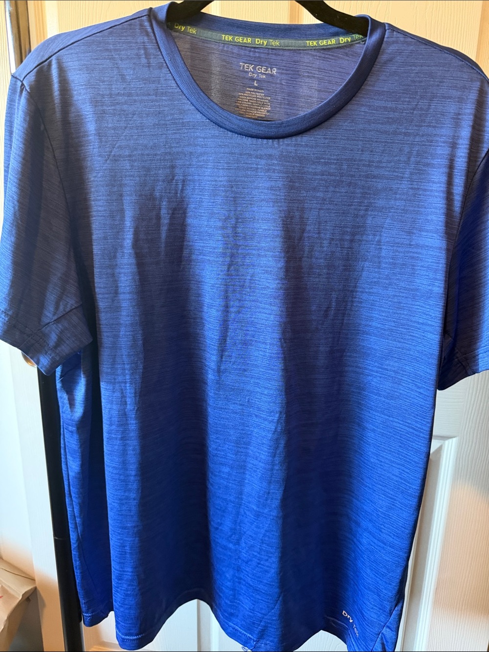 E9 tek gear royal blue short sleeve performance tee